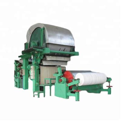 China Factory 1760 Facial Tissue Toilet Paper Making Machine Recycling Waste Paper Machine For Toilet Paper for sale