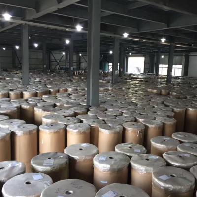 China Cardboard sealing tape glue mother roll 40 microns, 4500meters long and 1280mm in width jumbo bopp adhesive tape roll for sale