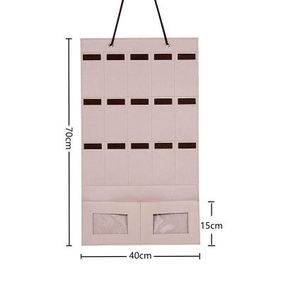 China Minimalist Fashion Felt Sunglasses Storage Bag Wall Hanging Decoration Environmental Protection Hairpin Finishing for sale