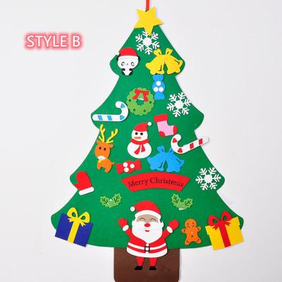 China Polyester Environmental Protection Material Felt Christmas Tree DIY Christmas Decoration Can Be Customized Christmas Gifts To Enhance Children's Logical Judgment for sale