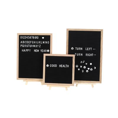 China China Letter Motherboard Oak View Wooden Blackboard Felt INS Message Board Letter Inches 10*10 Variable Letters And Information for sale