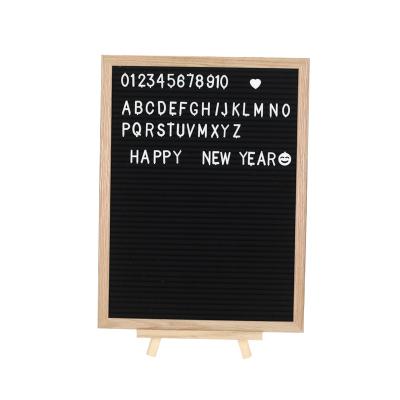 China China wholesale ncs word motherboard oak frame felt letter message board 12*16 inches polyester environmental protection for sale