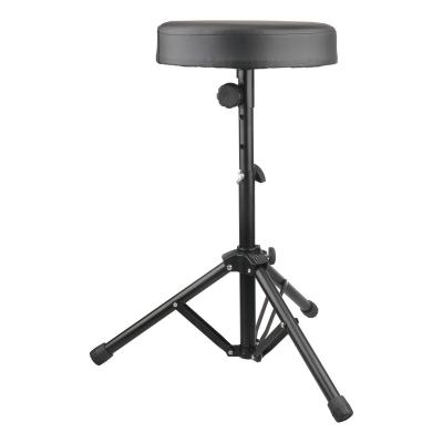 China Metal+sponge+leather MS-91S factory price hot selling musical accessories drum stool adjustable stool leather material black drum stools waist drum stools for sale