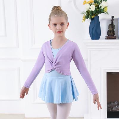 China Girls Dresses Dance Long Sleeve Ballet Cape Spring Training Suit Set Ballet Shawl Jacket Wholesale Long Sleeve Autumn Thin Section for sale