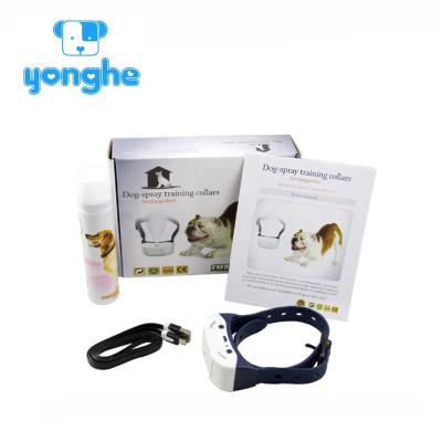 China 2020 Fashion Sustainable Hot Selling Small Rechargeable No Shock Anti Dog Bark Spray Collar for sale