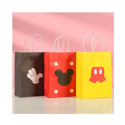 China Recycled New Style Cartoon Materials Anime Paper Packaging Bag Kids Themed Gift Bags For Birthday Party Gift Package for sale