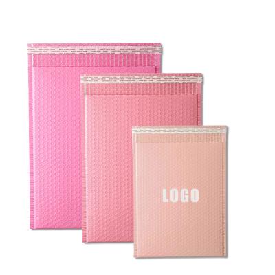 China Shock Resistance Fashion Women Lace Plastic Bag Custom Logo Bubble Mailers Shopping Express Clothing Packaging Bag for sale