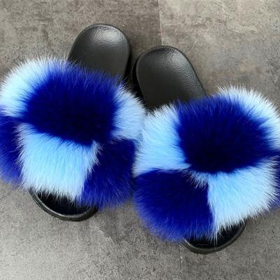 China Drop Shipping Winner Anti-slippery Drop Shipping Winner Fur Animal Slippers Ladies Slipper Wholesalers Flat Plush Bedroom Slippers for sale