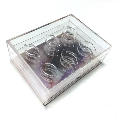 China Eco-friendly Material High Quality Clear Acrylic False Eyelash Packaging Box for sale