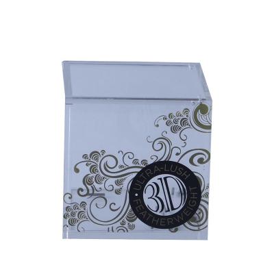 China Custom Acrylic Material Factory Eyelash Box Lash Dishes Organizer Eco - Friendly for sale