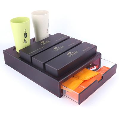 China Eco-friendly Material High Quality Acrylic Bathroom Supplies Storage Box Drawer For Hotel for sale