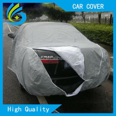 China Protect Customized Car With Zipper Canvas Car Cover for sale