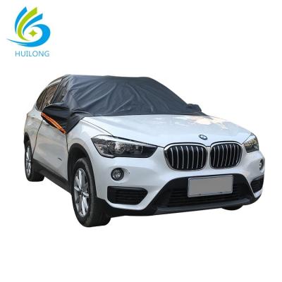 China Protect Car Pe Cotton Snowproof Stability Half Car Cover for sale