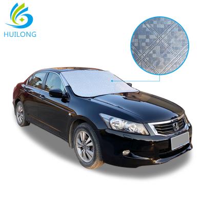 China Large Thick Luxury Car Windshield Snow Cover 4-Layer Half Guard Sun Shade Car Cover for sale