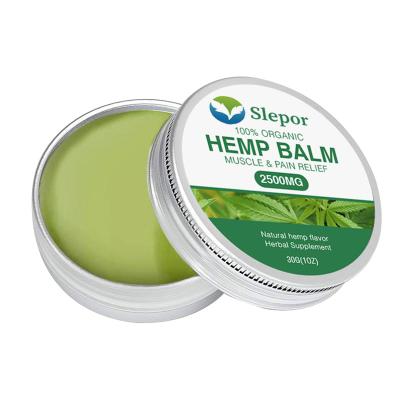 China Exfoliator Free Sample Custom Private Label Hemp Oil CB D Hemp Oil Natural Herbal Healing Balm 30g for sale