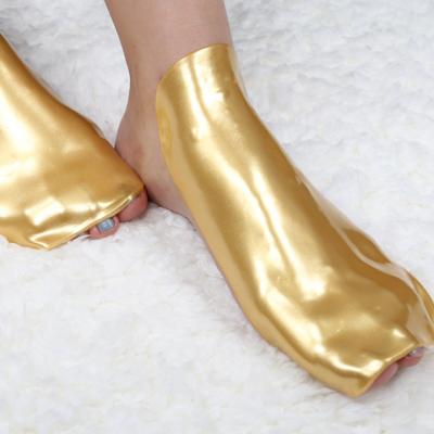 China Private Label 24k Gold Hydrogels Foot Freeze Nourish Moisturizing Dry Skin Care Foot Mask Hydraulic Jelly Pedicure for sale