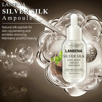 China LANBENA Moisturizing Cream Sliver Silk Facial Ampoule Whitening Serum For Anti Aging Skin Care Free Shipping for sale