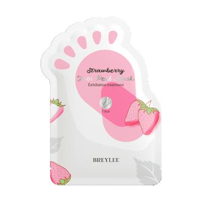 China BREYLEE Foot Strawberry Peel Amazon Foot Peel Mask Exfoliating Foot Mask Exfoliating Peeling Foot Mask for sale