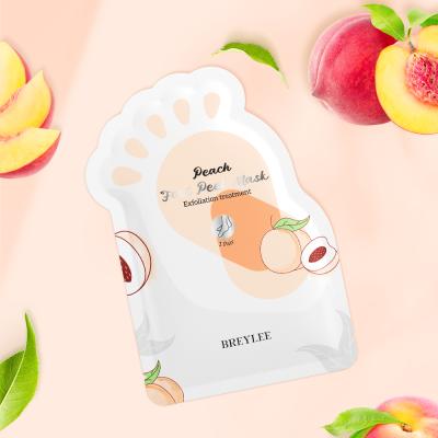 China BREYLEE Foot Peach Foot Hand Mask Exfoliating Peeling Foot Mask Exfoliating Foot Mask for sale