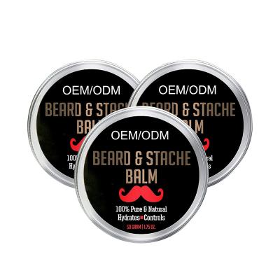 China Exfoliator Hot Sale in Amazon Ebay Private Label OEM Beard Balm 100% Natural and Vegan 50g for sale