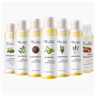 China Wholesale Bulk Carrier of MELAO Skin Care Products Oil Pure Organic Cold Pressed Jojoba Almond Oil Avocado Oil for Hair Face Skin for sale