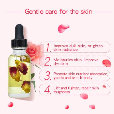 China 100% Pure Natural Organic Pure Hair Body Hair Skin Revitalizer QQLR Private Label Face Skin Care Repair Rose Galore Petal Oil for Wholesale for sale