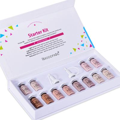 China korean kit 8ml x12 vials stayve bb cream glow cream korean glow white meso kit derma serum base moisturizer pen serum kit for sale