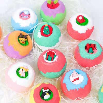 China Relaxation. Customized Private Label Bath Supplies Christmas Gift Organic Cute Vegan Kids Bath Fizzy Mini Bath Bomb Moisturizing for sale