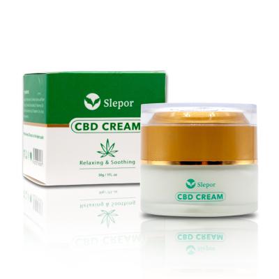 China Exfoliator Hot Sale In Amazon Ebay Private Label OEM Pain Relief And Vegan 100% Moisture CBD Oil Face Cream 30g for sale