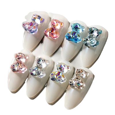 China Cute Bear 10pcs/Set 2021 Popular Nail Accessory For Nail Art Decoration Nail Charms for sale