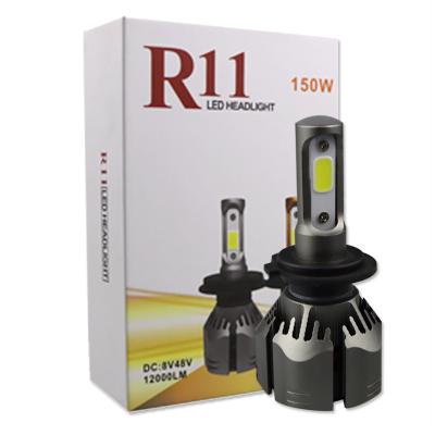 China Wholesale aluminum automobile led lighting system R11 led headlights 35W 6000LM h4 led headlight h11 led headlight bulbs H1 H7 880 9005 9006 for sale