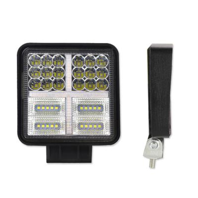 China Automobile Lamp 177W 28MM Direct Sales 4Inch Square With Yellow Burst Turn Signal LED Work 59Beads Light Wholesale Universal Aluminum 8000lm 6000k for sale