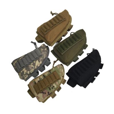 China Tactical Pocket Tactical Nylon Stock Holder Butt Magazine Bag Gun Shooting Rifle Pack Waist Bag for sale