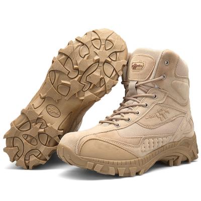 China Outdoor Hunting Gear Outdoor Tactical Military Khaki Black Color Gear Camping Boots Tactical Combat Boots For Man for sale