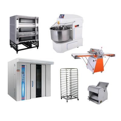 China One-Stop Snack Factory Bakery Equipment Commercial Bread Making Machines Rotary Oven for sale