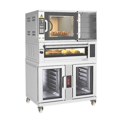 China Snack Factory Bread Dough Commercial Use Food Grade Combination Oven for sale