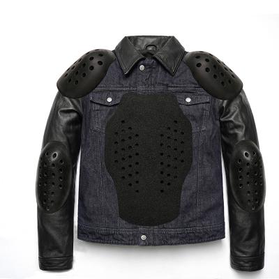 China Fashion Motorcycle Denim Jacket Winter Warm Cold Riding Jacket Windproof Anti-UV Motorcycle Denim Fashion Gear Protective Jacket for sale