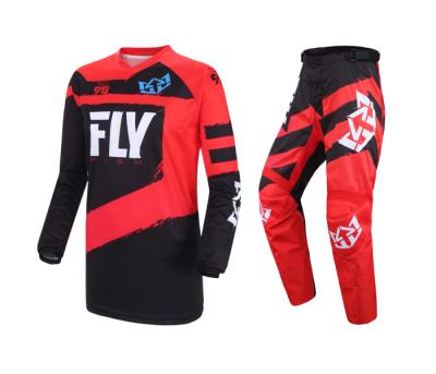 China Anti-UV Fly Fish Racing Tank Top And Pant Set Red Riding Gear Motocross Dirt Bike ATV Combo Set for sale