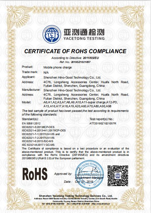 RoHS - Shenzhen Hino-Good Technology Co., Ltd.