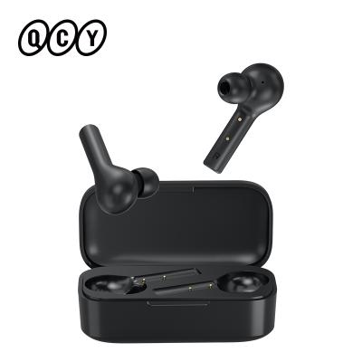 China Pro TWS T5 HD Mic Game Bluetooth Headphone Perfect Sound Wireless Earphone ACC Wireless Charging Noise Reduction For QCY APP for sale