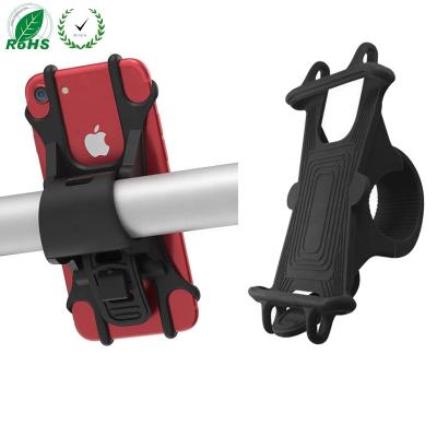 China Easy Install Umigi Amazon Hot Selling Adjustable Soft Non-slip Silicone Bicycle Bike Mobile Phone Holder For iPhone for sale