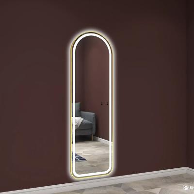 China Minimalist Low Price Guaranteed Quality Salon Wall Mounted Full-body Led Mirror Lights Lamp Beauty Salon Mirror Wall Smart Mirror for sale