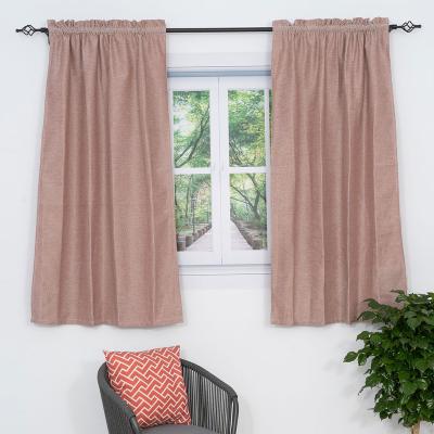 China High Quality Blackout Blackout Solid Color Nature Polyester Cotton Superior Single Curtains For Living Room Bedroom for sale