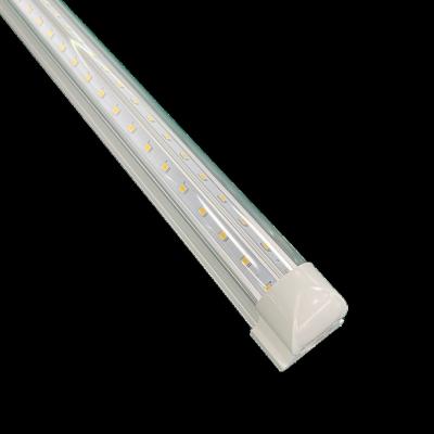 China Warehouse 32W v shape LED cooler tube dlc freezer tube listed led light t8 8ft battery holder for sale