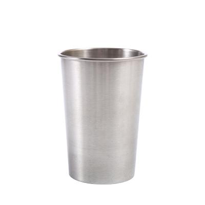 China Industrial style 304 stainless steel Simplicity camping shatterproof unbreakable metal large household 360ml Industrial style water beer cup for sale