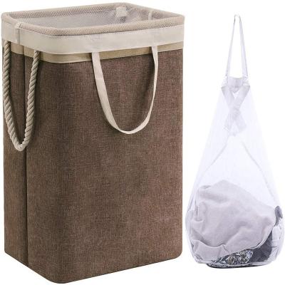 China Minimalist Household Bathroom Tools Foldable Laundry Hamper Bag Large Dirty Laundry Hamper for sale