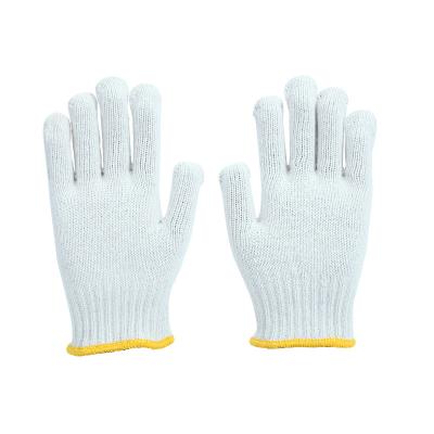 China Comfortable And Soft Slip Resistant 7 Point Duty Safety Knitted Work Gloves For Construction Gardening for sale