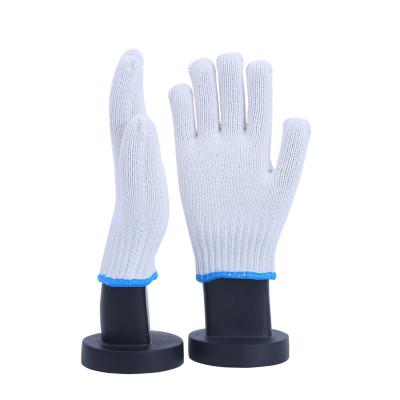 China Hot Selling 7 Points Comfortable And Soft Cotton Glove Knitted Protective Cotton Gloves Industrial Work Gloves For Mining Work for sale