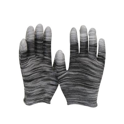 China New Custom Anti-Static Cheap PU Coated Seamless Knitted Gloves For Sale for sale