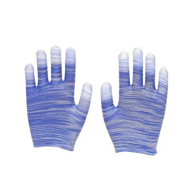 China Antistatic Seamless Knitted PU Coated Seamless Knitted Gloves For Sale For Industry Work for sale